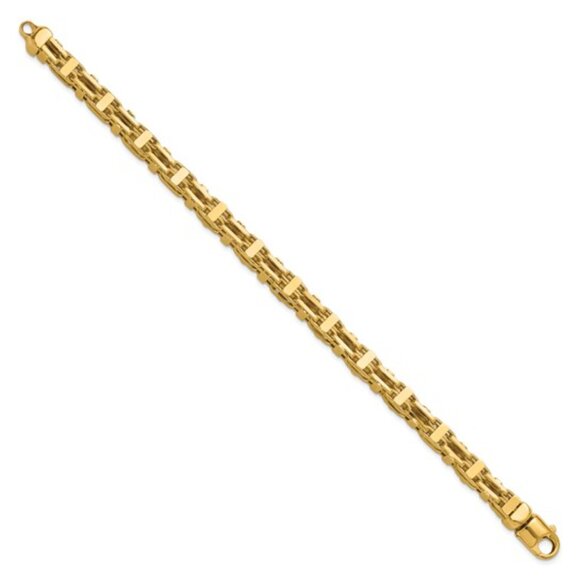 Leslie’s 14K Yellow Gold Polished Link Bracelet | 8.5” | 21.18g | Made in Italy - Picture 5 of 7